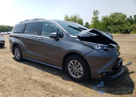 2025 Toyota Sienna Xle из США, поврежденный, VIN 5TDJRKEC8SS255178